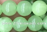 CJB310 15.5 inches 8mm round dyed green jade gemstone beads