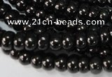 CJB48 15.5 inches 4*6mm rondelle natural jet gemstone beads