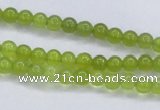 CKA01 15.5 inches 4mm round Korean jade gemstone beads