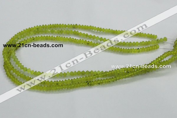 CKA10 15.5 inches 3*5mm rondelle Korean jade gemstone beads