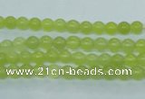 CKA102 15.5 inches 5mm round Korean jade gemstone beads