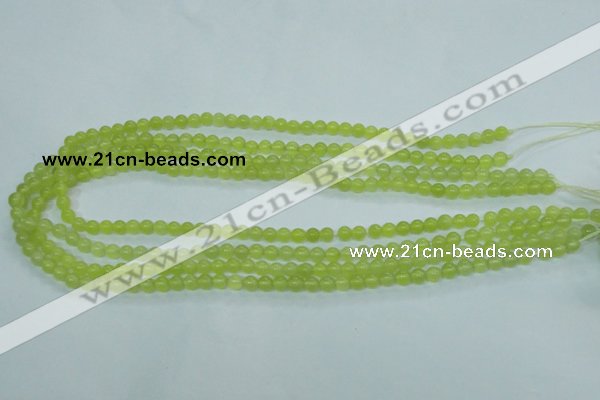 CKA102 15.5 inches 5mm round Korean jade gemstone beads