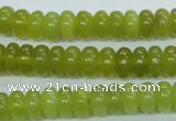 CKA104 15.5 inches 5*10mm rondelle Korean jade gemstone beads