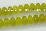 CKA11 15.5 inches 6*10mm rondelle Korean jade gemstone beads