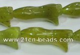 CKA110 15.5 inches 16*35mm flower Korean jade gemstone beads