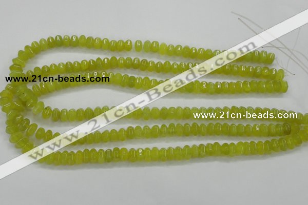 CKA12 15.5 inches 5*8mm rondelle Korean jade gemstone beads