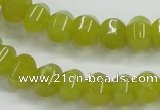 CKA14 15.5 inches 6*10mm rondelle Korean jade gemstone beads