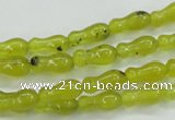 CKA18 15.5 inches 5*11mm bone Korean jade gemstone beads