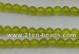 CKA202 15.5 inches 6mm round Korean jade gemstone beads