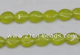 CKA242 15.5 inches 8*10mm oval Korean jade gemstone beads