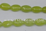 CKA243 15.5 inches 8*12mm oval Korean jade gemstone beads