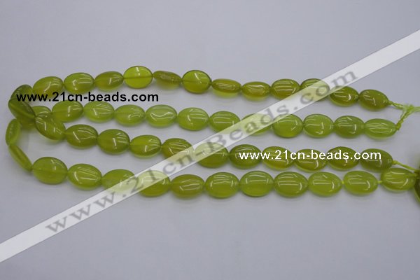 CKA245 15.5 inches 12*16mm oval Korean jade gemstone beads