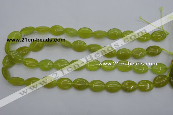 CKA246 15.5 inches 13*18mm oval Korean jade gemstone beads