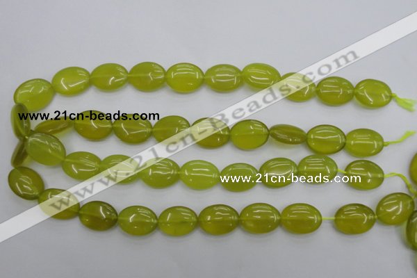 CKA247 15.5 inches 15*20mm oval Korean jade gemstone beads