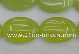 CKA250 15.5 inches 18*25mm oval Korean jade gemstone beads