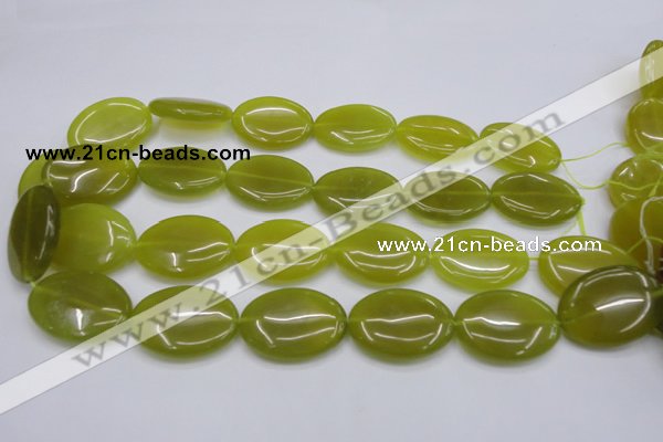 CKA251 15.5 inches 22*30mm oval Korean jade gemstone beads