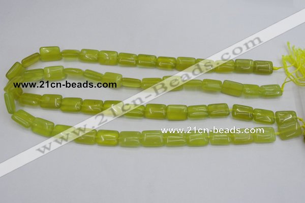 CKA260 15.5 inches 10*14mm rectangle Korean jade gemstone beads