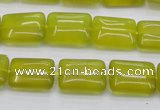 CKA261 15.5 inches 12*16mm rectangle Korean jade gemstone beads