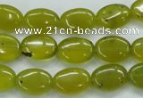 CKA32 15.5 inches 10*14mm oval Korean jade gemstone beads