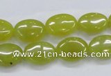 CKA33 15.5 inches 12*16mm oval Korean jade gemstone beads