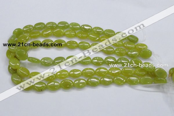 CKA33 15.5 inches 12*16mm oval Korean jade gemstone beads