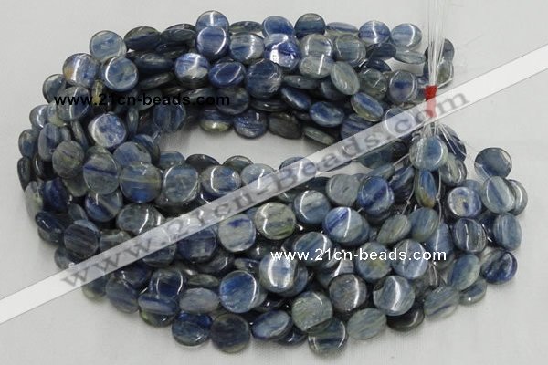 CKC01 16 inches 18mm flat round natural kyanite beads wholesale