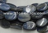 CKC08 16 inches 8*10mm flat oval natural kyanite beads wholesale