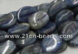 CKC09 16 inches 10*13mm flat oval natural kyanite beads wholesale