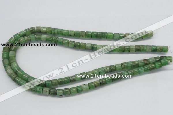 CKC104 16 inches 6*8mm column natural green kyanite beads wholesale