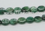 CKC110 16 inches 8*10mm oval natural green kyanite beads wholesale