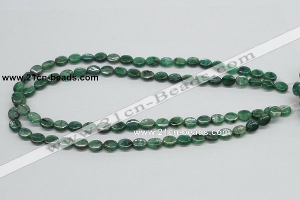 CKC110 16 inches 8*10mm oval natural green kyanite beads wholesale