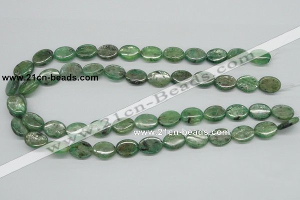 CKC113 16 inches 12*16mm oval natural green kyanite beads wholesale