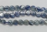 CKC201 15.5 inches 6mm flat round natural kyanite beads wholesale