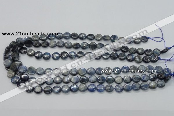 CKC202 15.5 inches 10mm flat round natural kyanite beads wholesale