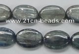 CKC207 15.5 inches 13*18mm oval natural kyanite beads wholesale