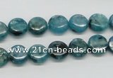 CKC21 16 inches 10mm flat round natural kyanite beads wholesale