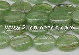 CKC267 15.5 inches 10*14mm oval natural green kyanite beads