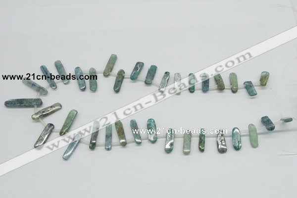 CKC31 16 inches 6*25mm wand natural kyanite beads wholesale