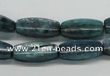 CKC32 16 inches 8*20mm faceted rice natural kyanite beads