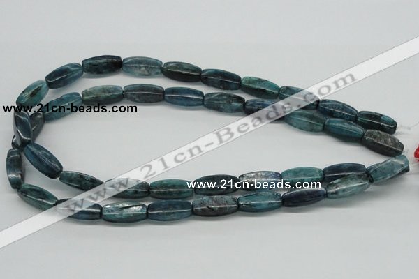 CKC32 16 inches 8*20mm faceted rice natural kyanite beads