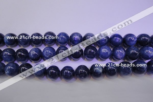 CKC427 15.5 inches 12mm round AAA grade natural blue kyanite beads