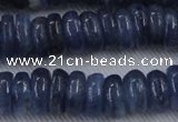 CKC504 15.5 inches 4*12mm rondelle natural Brazilian kyanite beads