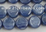 CKC510 15.5 inches 6mm flat round natural Brazilian kyanite beads