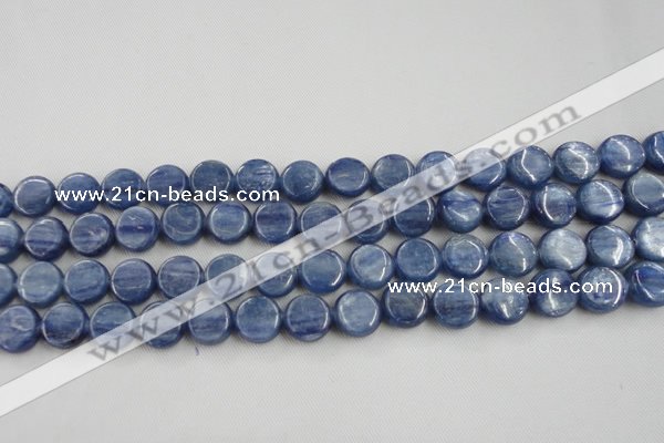 CKC510 15.5 inches 6mm flat round natural Brazilian kyanite beads