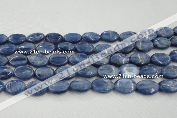 CKC536 15.5 inches 13*18mm oval natural Brazilian kyanite beads