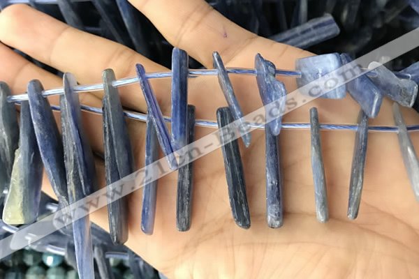 CKC547 Top drilled 10*16mm - 12*50mm sticks kyanite beads