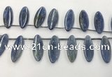 CKC552 Top drilled 10*25mm marquise natural kyanite beads