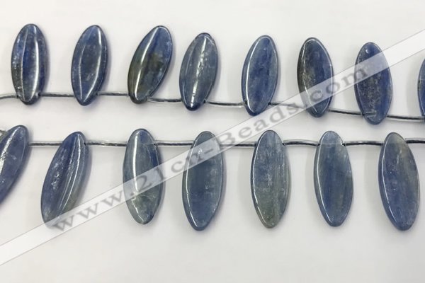 CKC552 Top drilled 10*25mm marquise natural kyanite beads