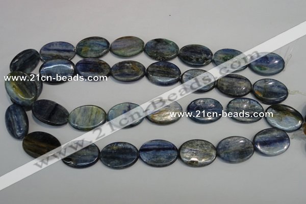 CKC56 15.5 inches 18*25mm oval natural kyanite beads wholesale