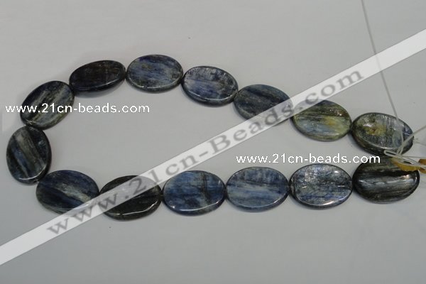 CKC57 15.5 inches 22*30mm oval natural kyanite beads wholesale